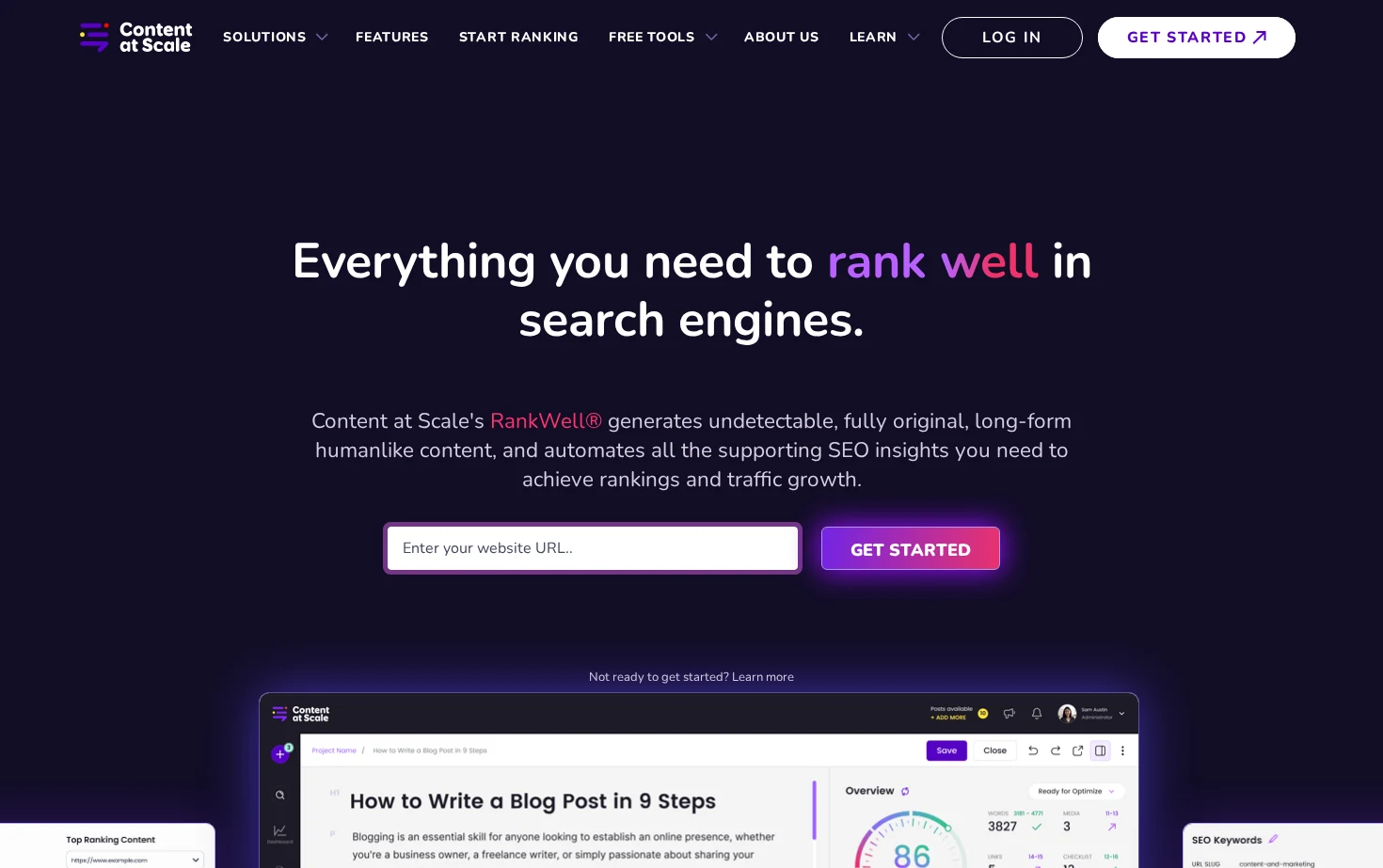 Content @ Scale 页面快照